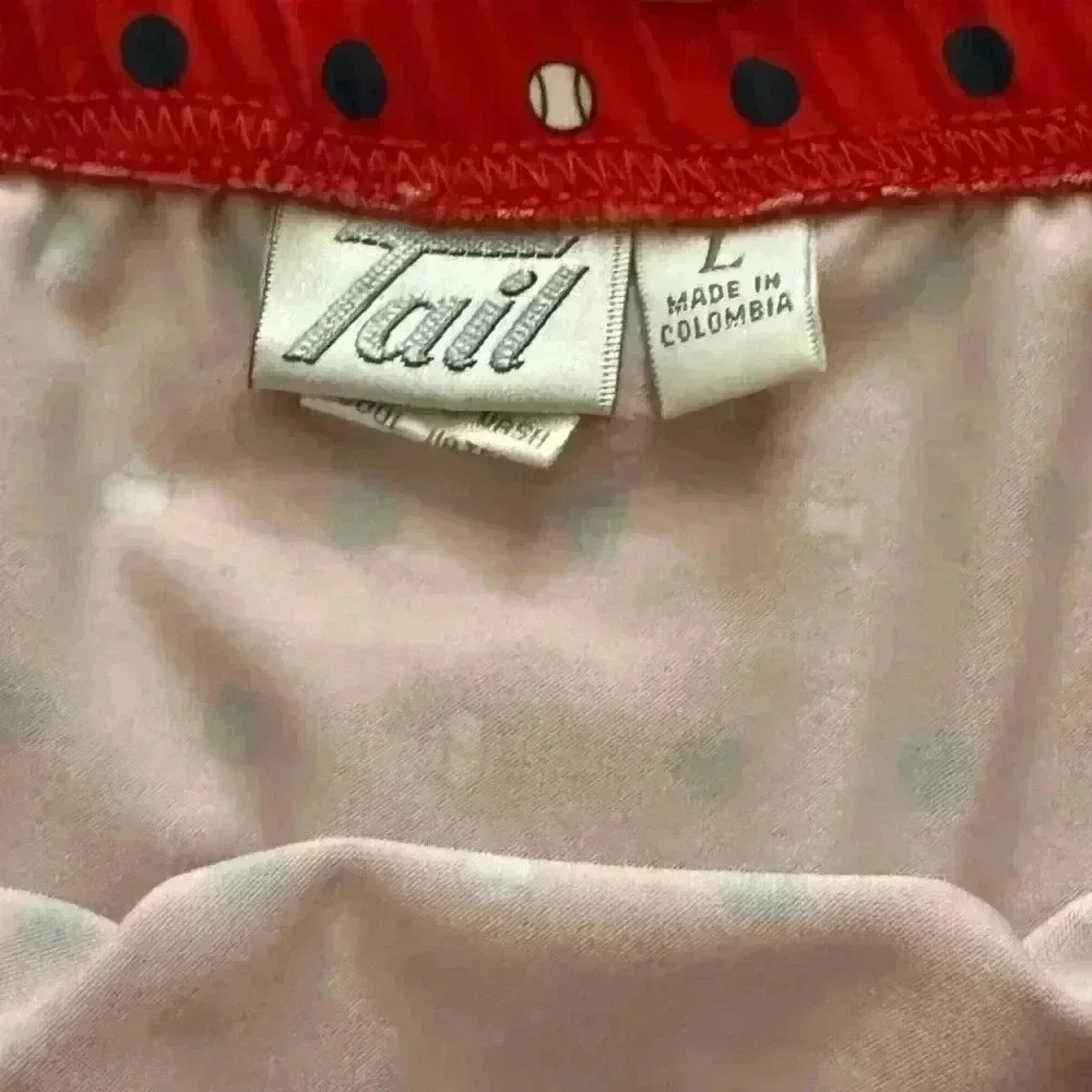 Tail Retro Pickleball Tennis Ball MCM Squares Print Skirt Large